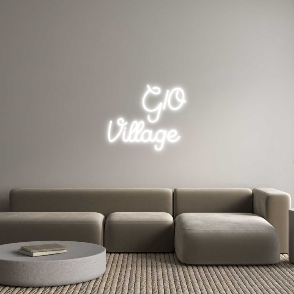 Custom Neon Sign Online Editor GIO
Village