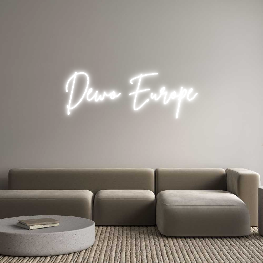 Custom Neon Sign Online Editor Dewo Europe