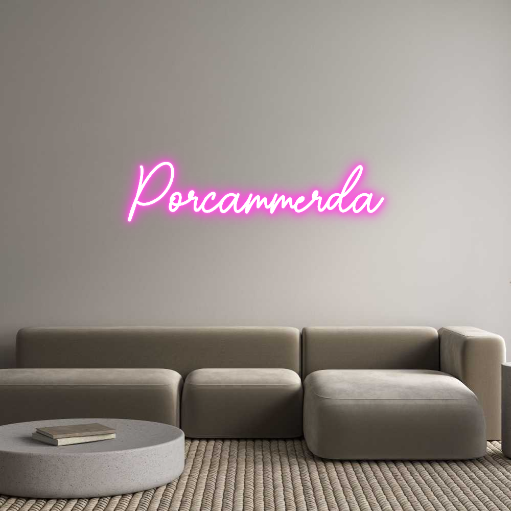 Custom Neon Sign Online Editor Porcammerda