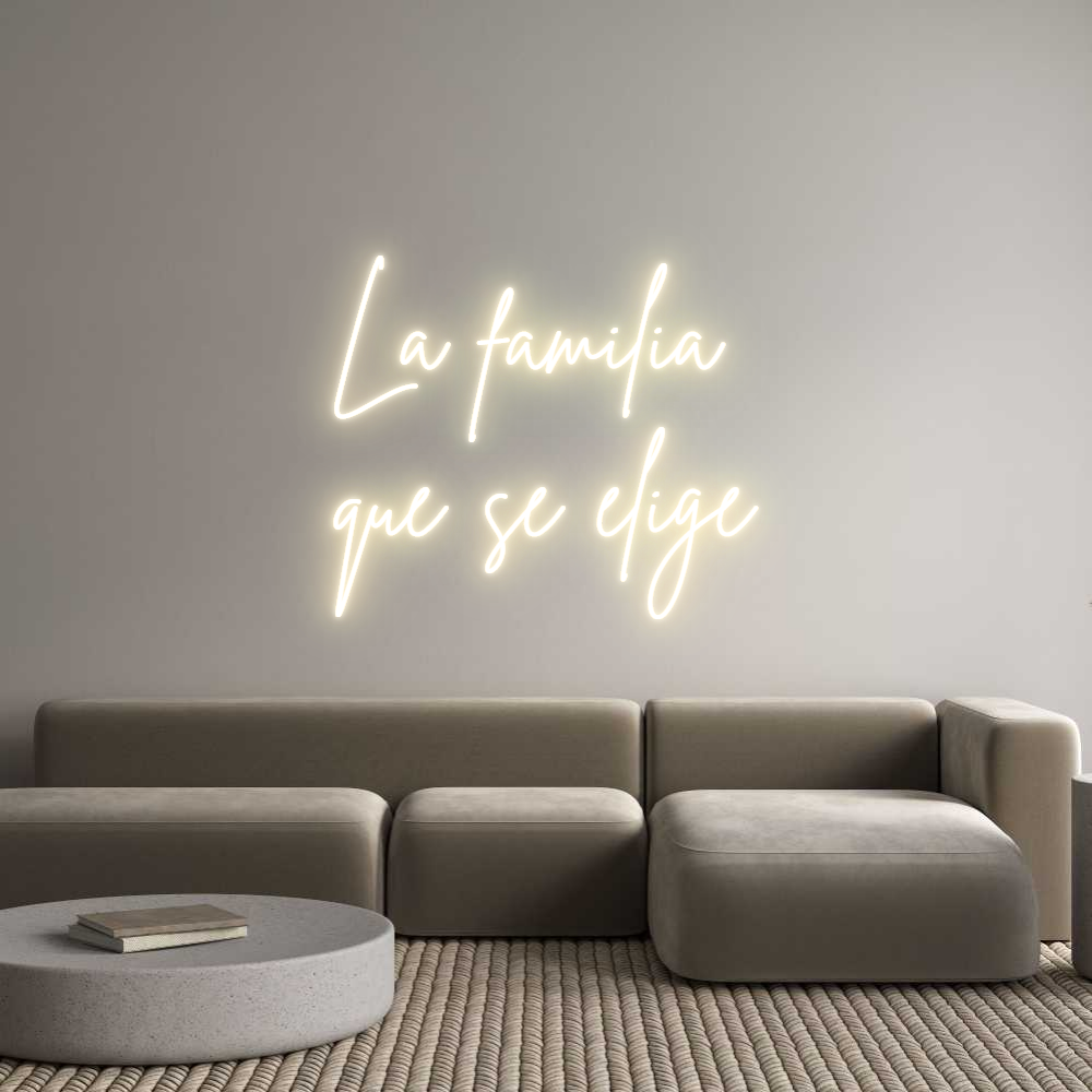 Custom Neon Sign Online Editor La familia
q...