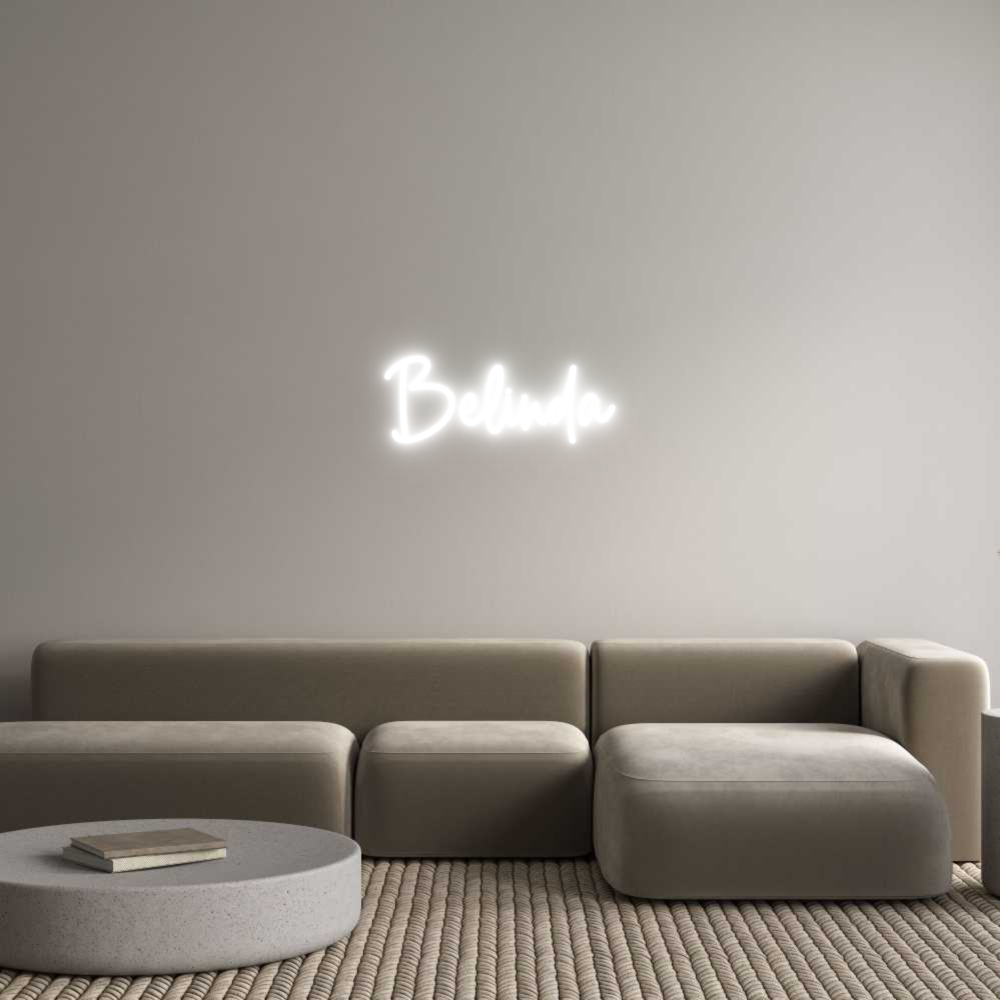 Custom Neon Sign Online Editor Belinda