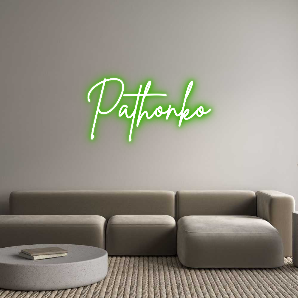 Custom Neon Sign Online Editor Pathonko
