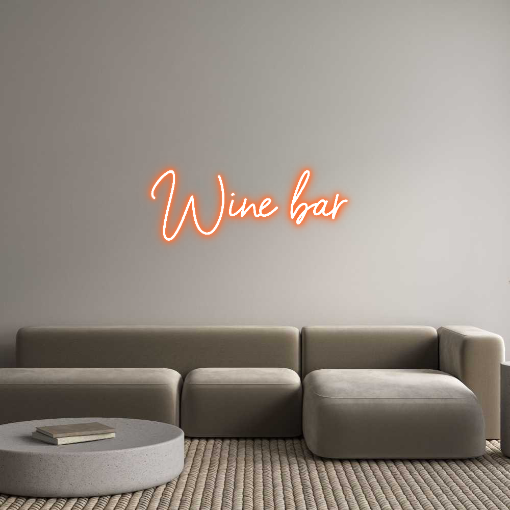Custom Neon Sign Online Editor Wine bar