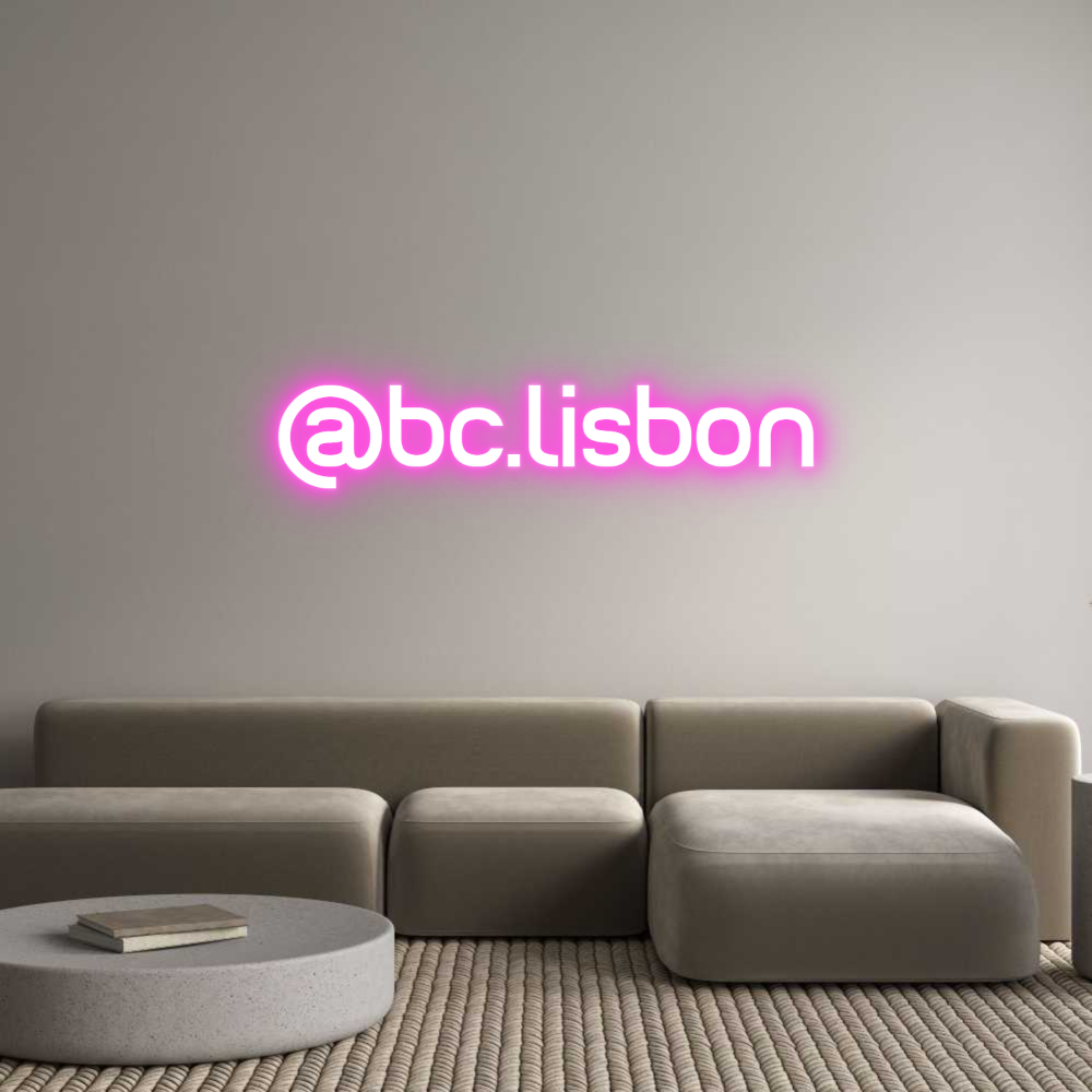Custom Neon Sign Online Editor @bc.lisbon