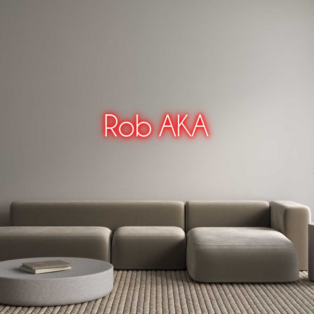 Custom Neon Sign Online Editor Rob AKA