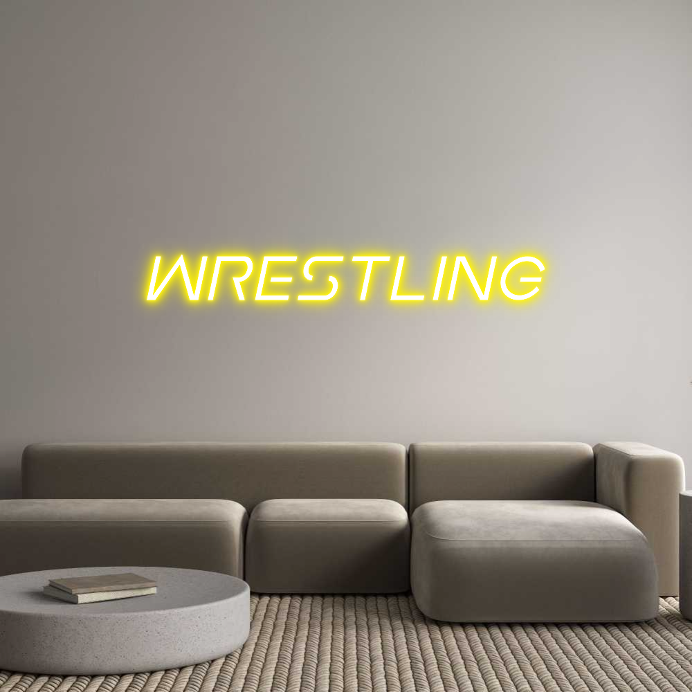Custom Neon Sign Online Editor Wrestling