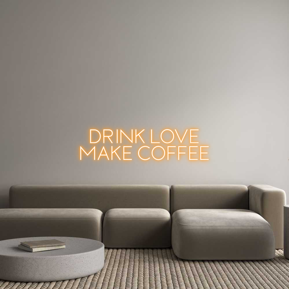 Custom Neon Sign Online Editor DRINK LOVE 
...