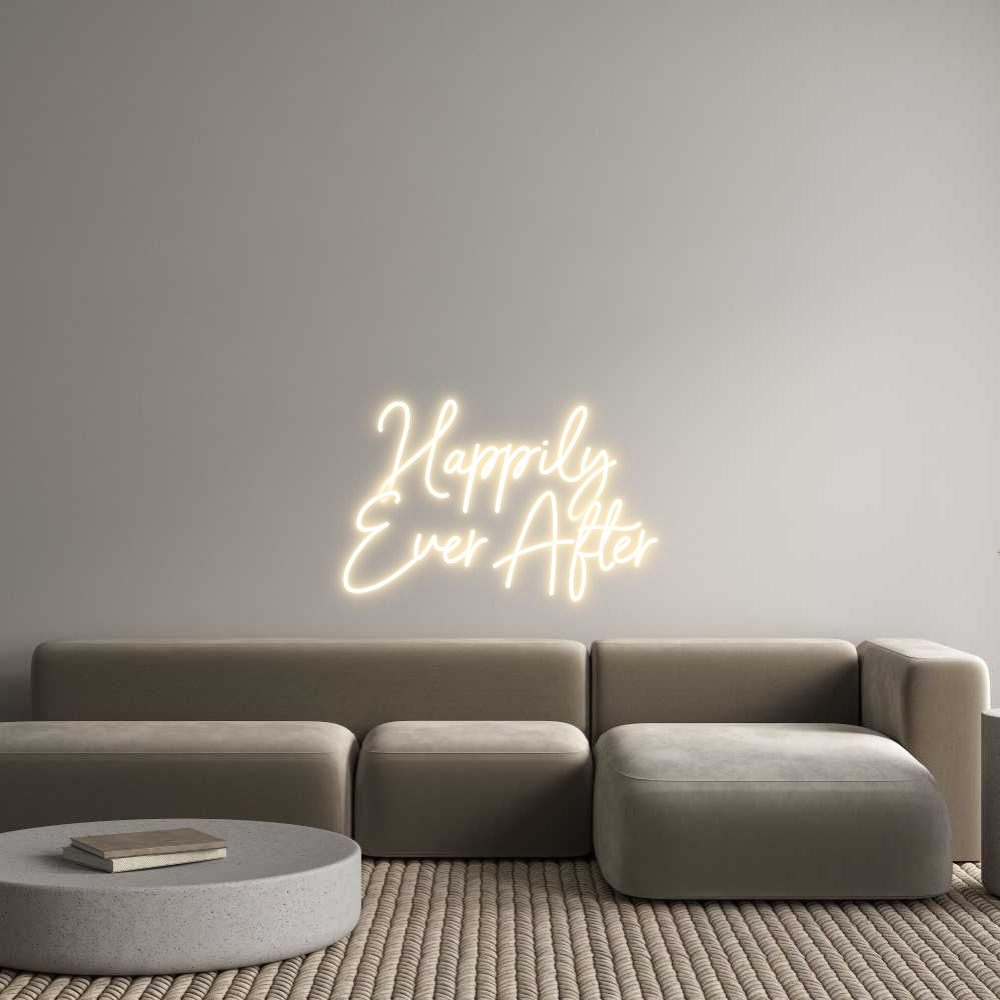 Custom Neon Sign Online Editor Happily
Ever...
