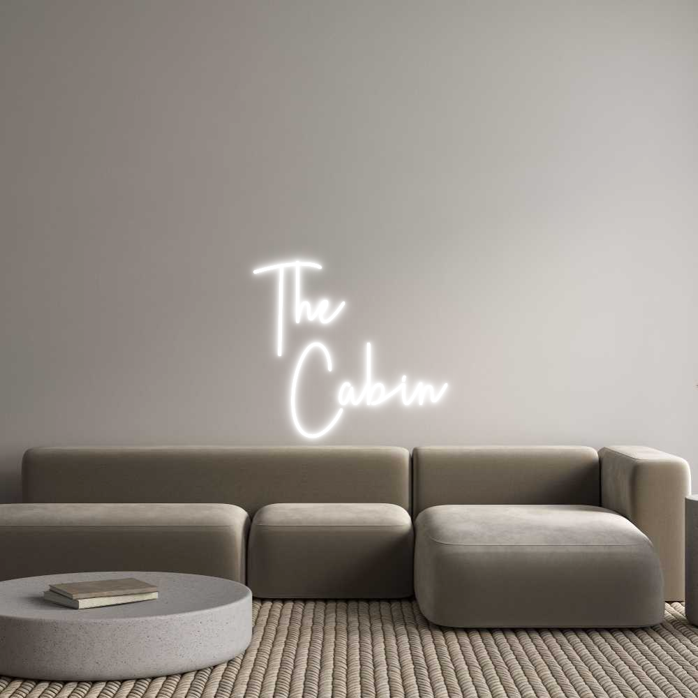 Custom Neon Sign Online Editor The
  Cabin