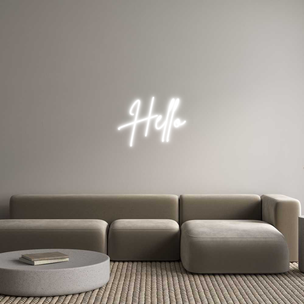 Custom Neon Sign Online Editor Hello