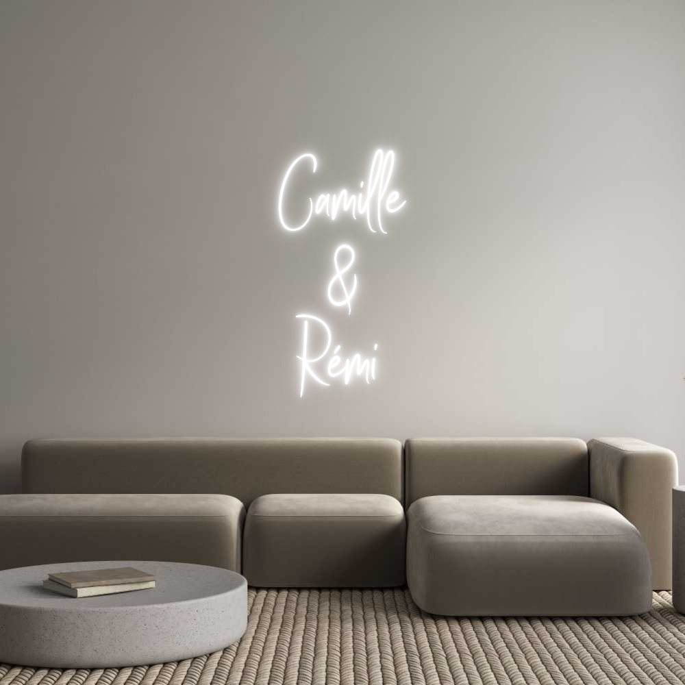 Custom Neon Sign Online Editor Camille
&
R...