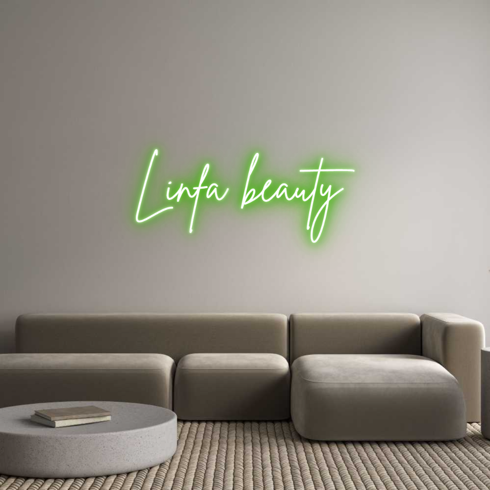 Custom Neon Sign Online Editor Linfa beauty