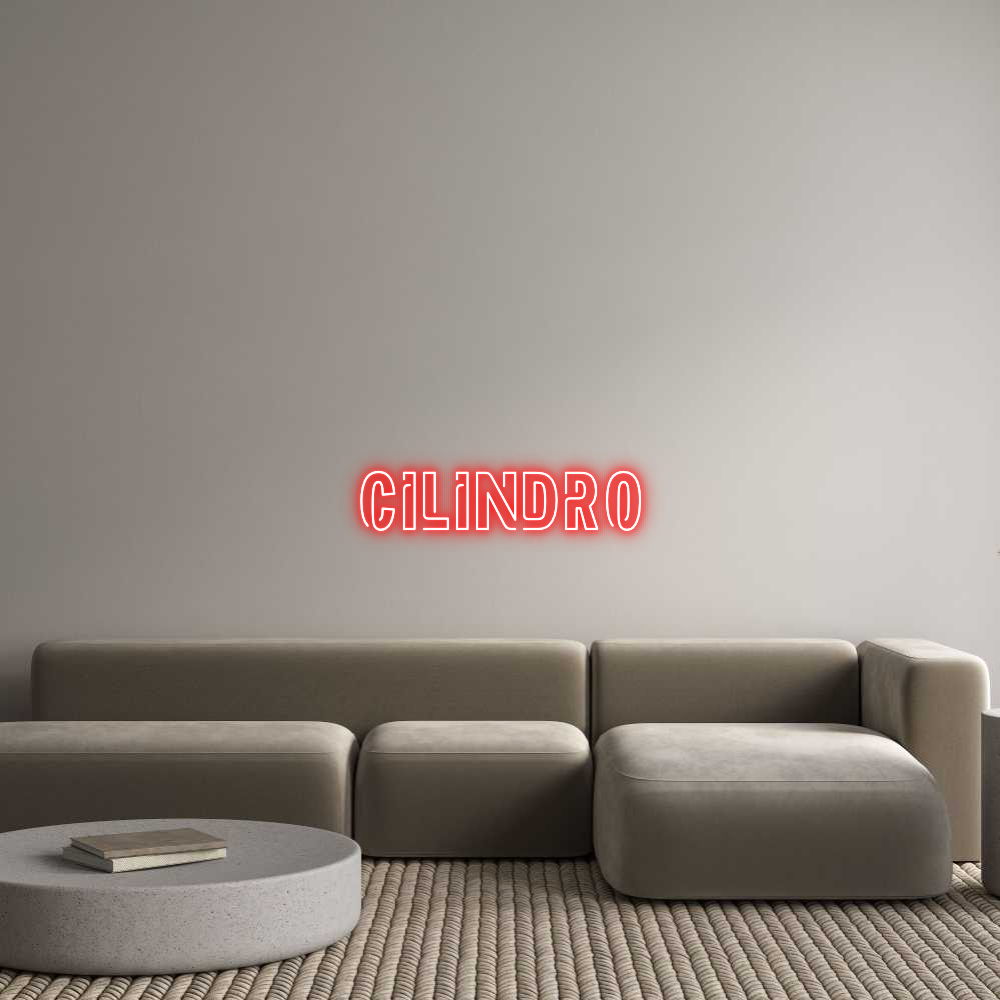 Custom Neon Sign Online Editor CILINDRO