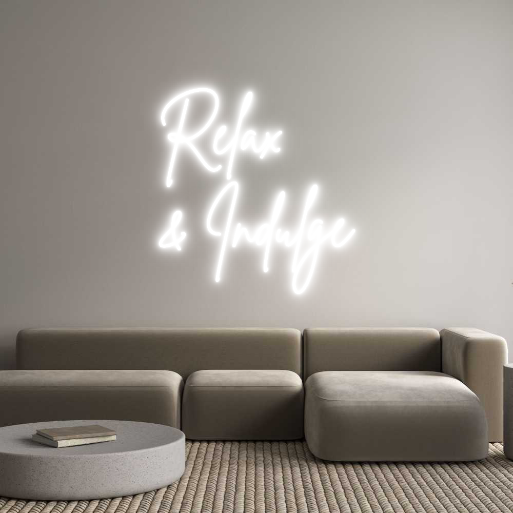 Custom Neon Sign Online Editor Relax 
& Ind...