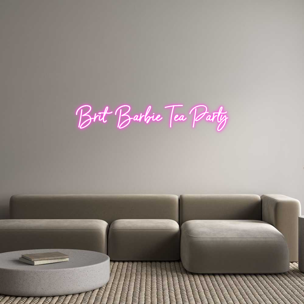 Custom Neon Sign Online Editor Brit Barbie T...
