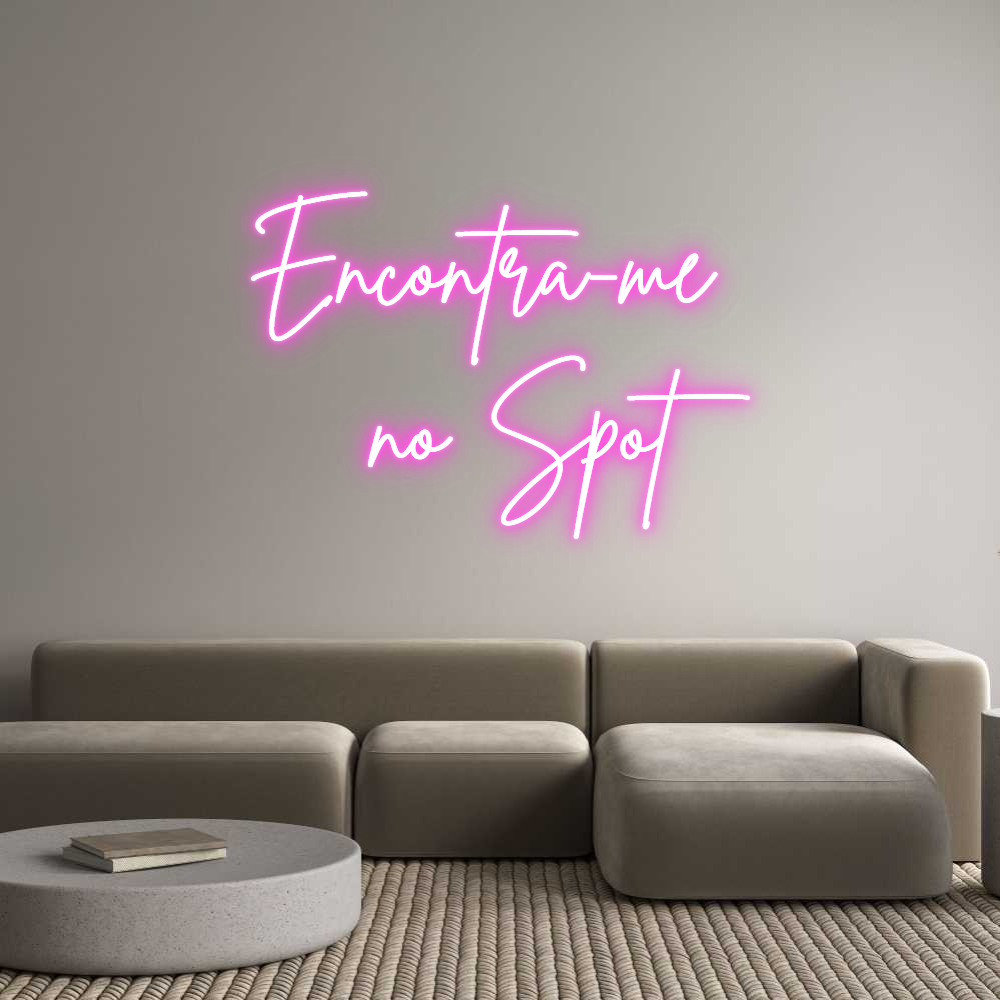 Custom Neon Sign Online Editor Encontra-me 
...