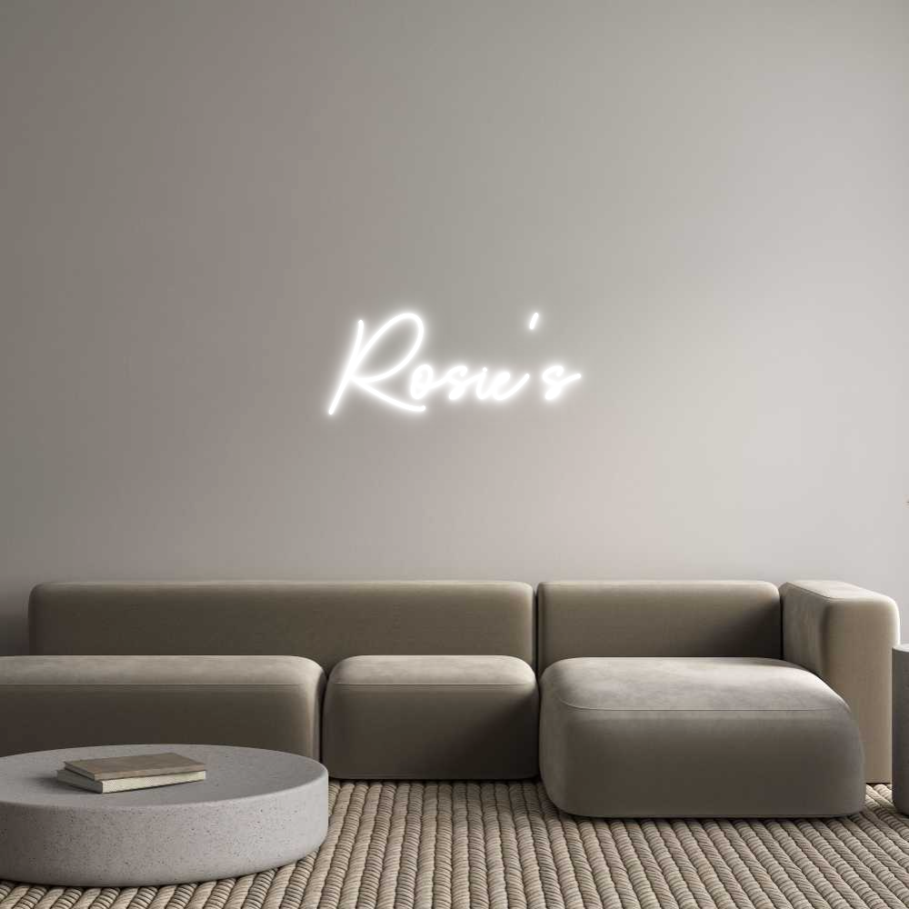Custom Neon Sign Online Editor Rosie's