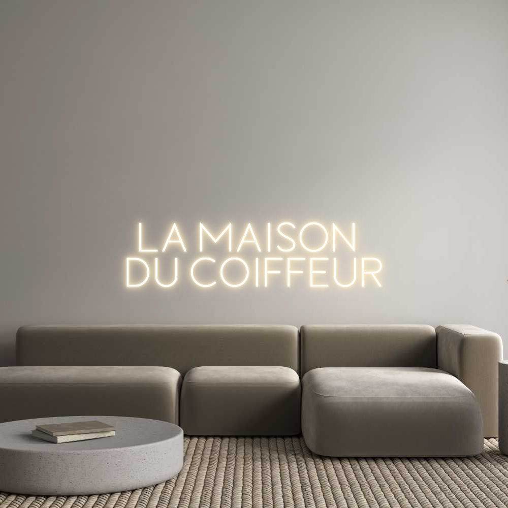 Custom Neon Sign Online Editor La Maison 
d...