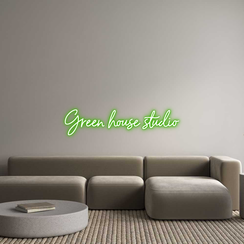 Custom Neon Sign Online Editor Green house s...
