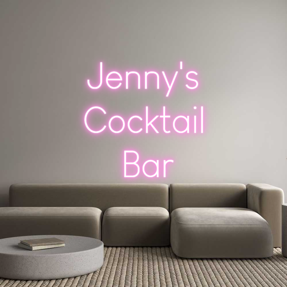 Custom Neon Sign Online Editor Jenny's 
Coc...