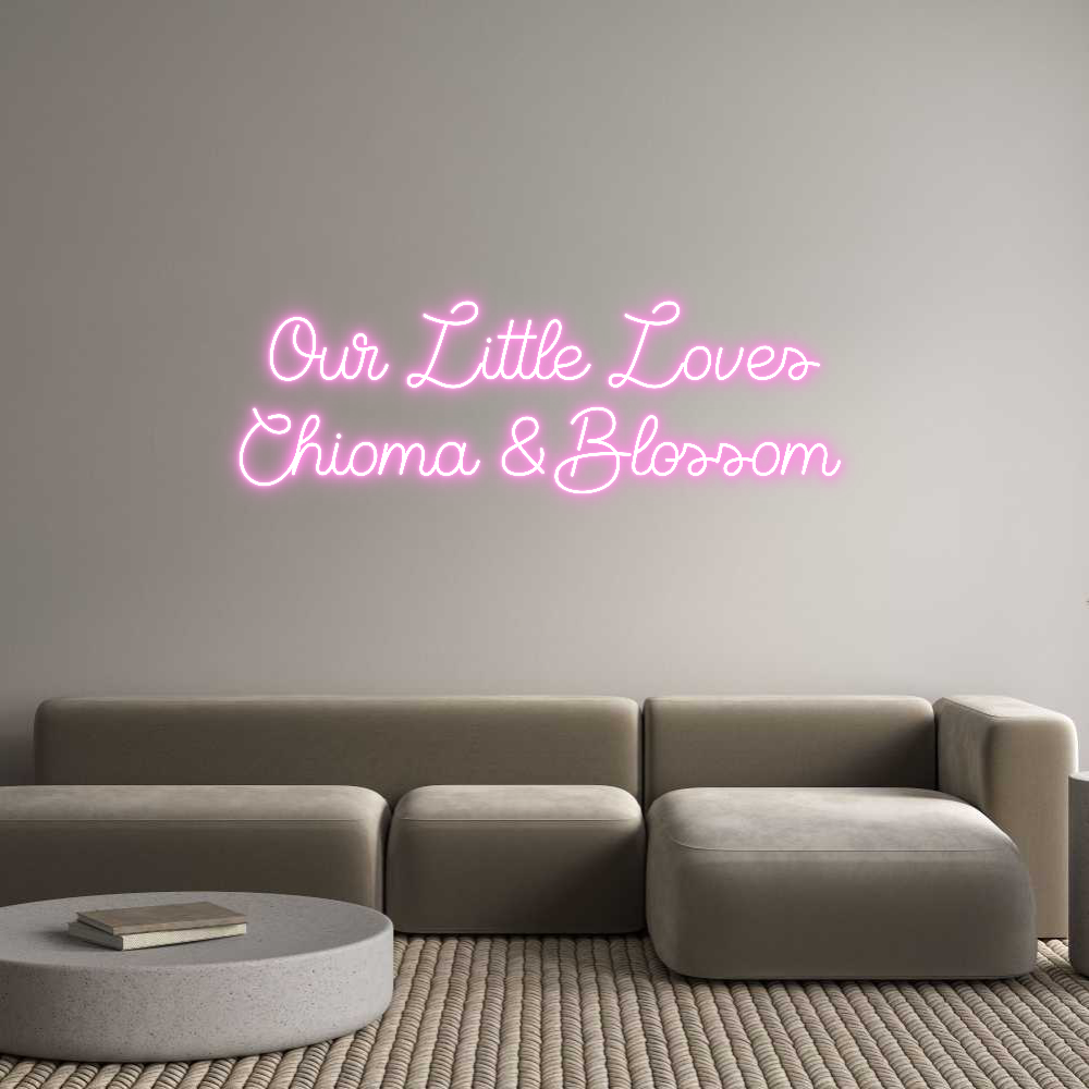 Custom Neon Sign Online Editor Our Little Lo...