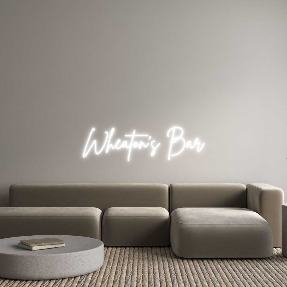 Custom Neon Sign Online Editor Wheaton’s Bar