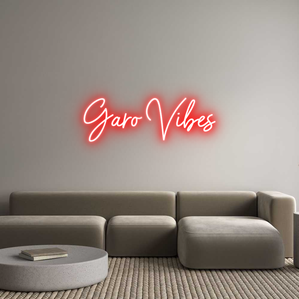 Custom Neon Sign Online Editor Garo Vibes