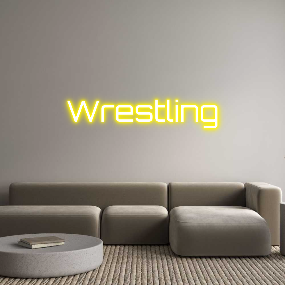 Custom Neon Sign Online Editor Wrestling