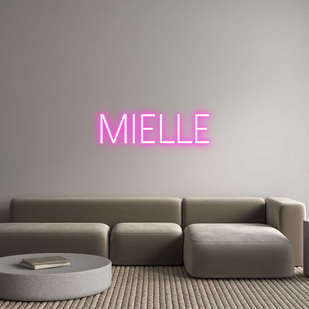 Custom Neon Sign Online Editor MIELLE