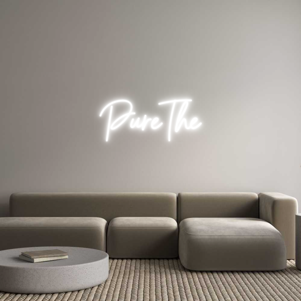 Custom Neon Sign Online Editor PureThé