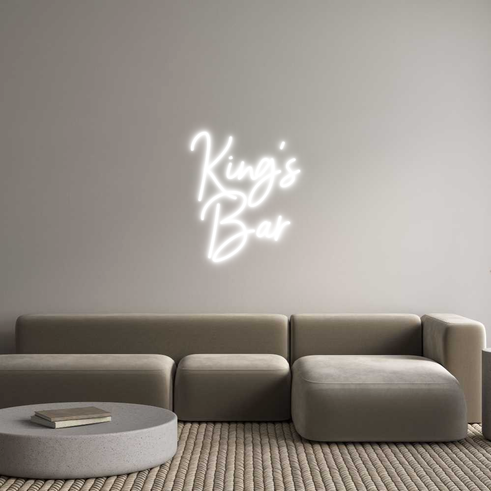 Custom Neon Sign Online Editor King's
Bar