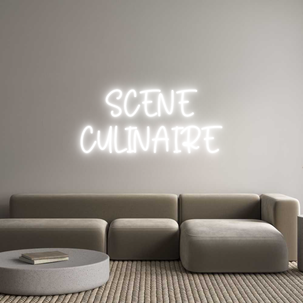 Custom Neon Sign Online Editor SCÈNE
CULINA...