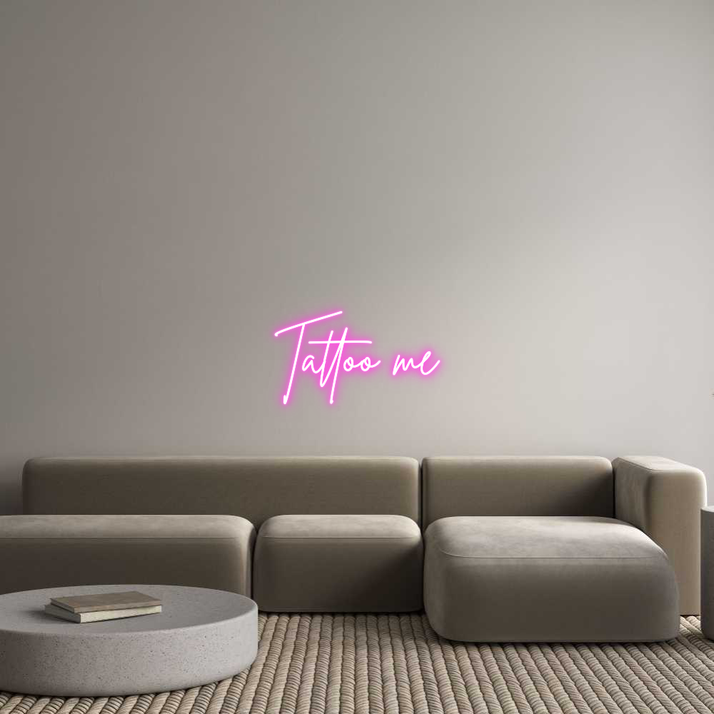 Custom Neon Sign Online Editor Tattoo me