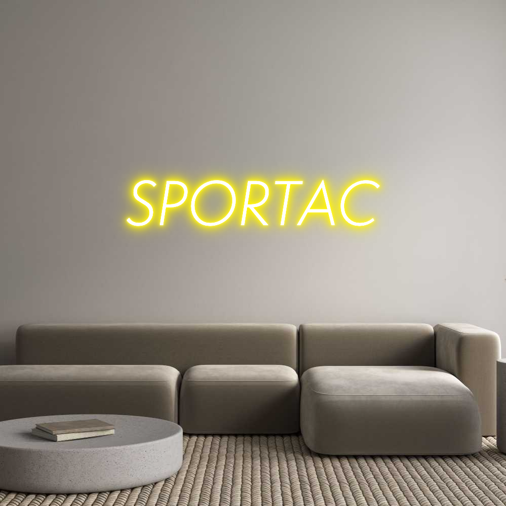 Custom Neon Sign Online Editor SPORTAC