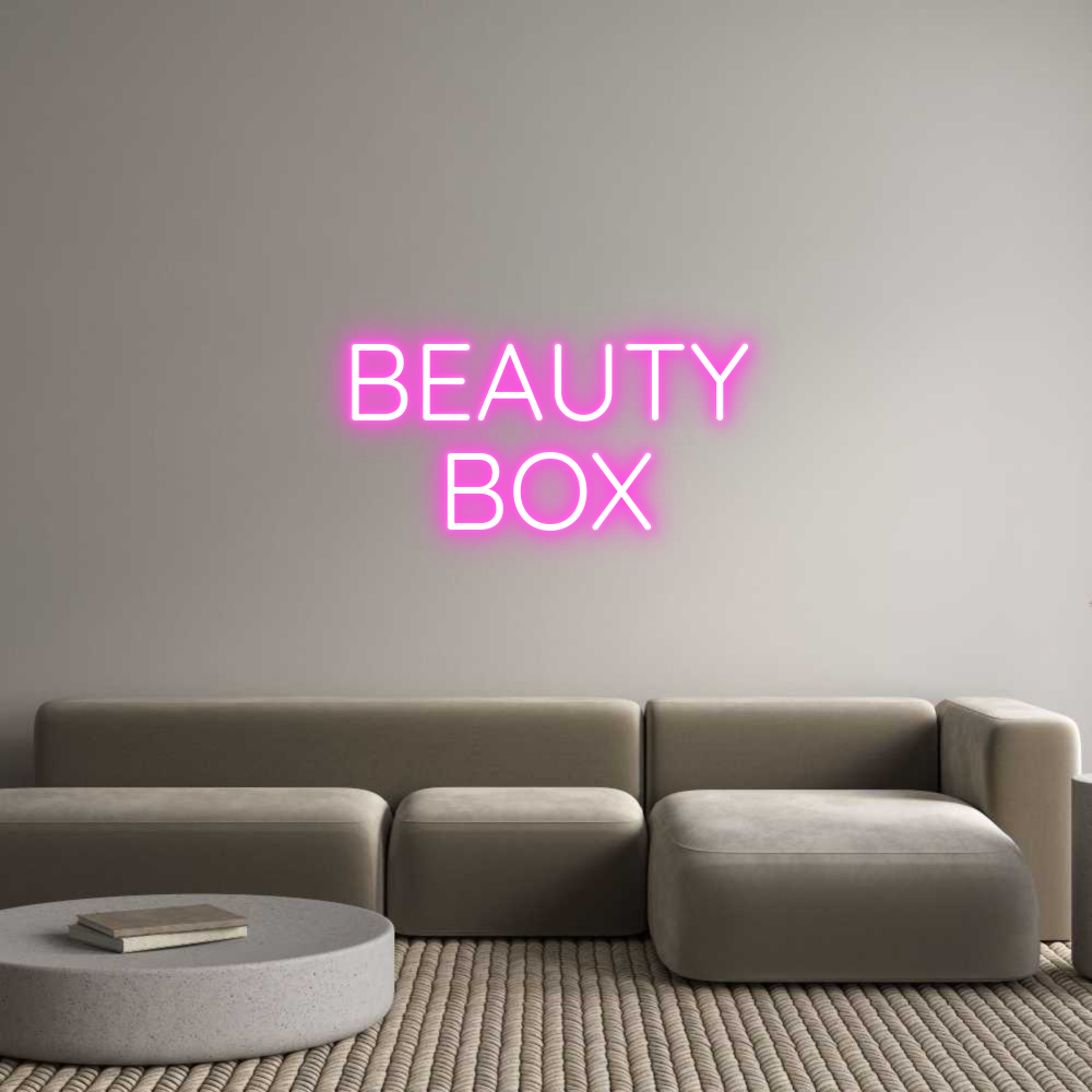 Custom Neon Sign Online Editor BEAUTY
BOX