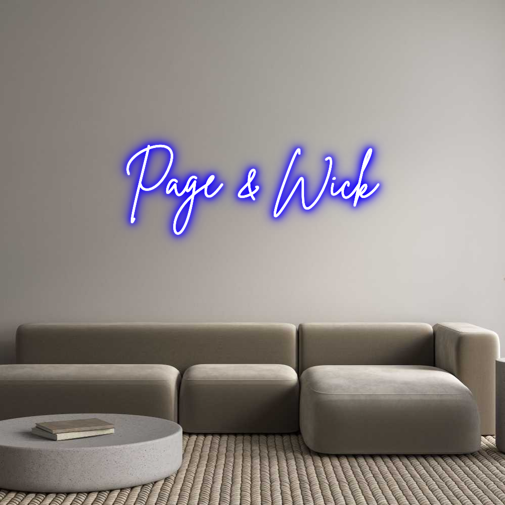 Custom Neon Sign Online Editor Page & Wick