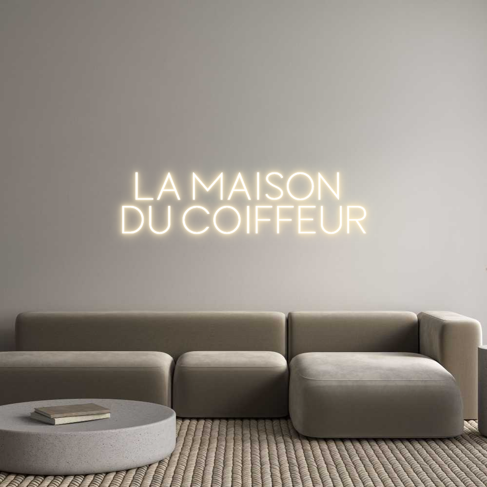 Custom Neon Sign Online Editor La Maison 
d...