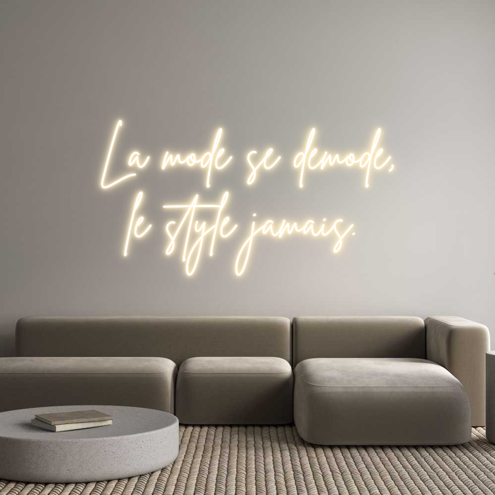 Custom Neon Sign Online Editor La mode se dé...