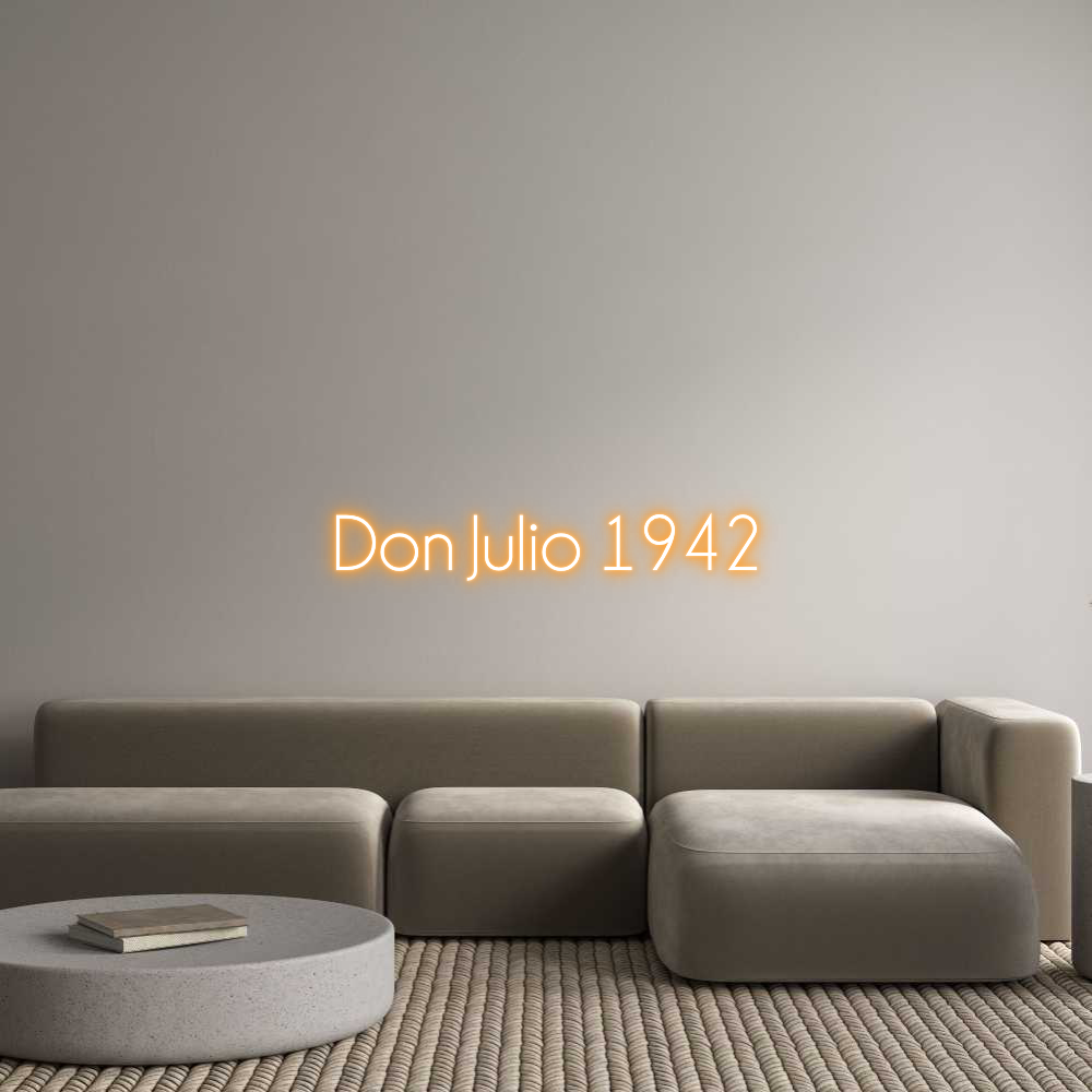 Custom Neon Sign Online Editor Don Julio 1942