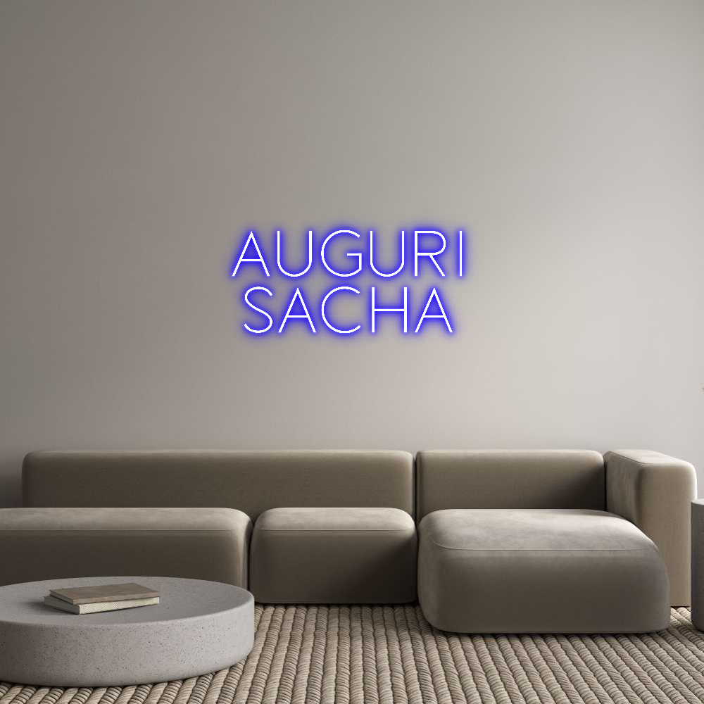 Custom Neon Sign Online Editor AUGURI
SACHA