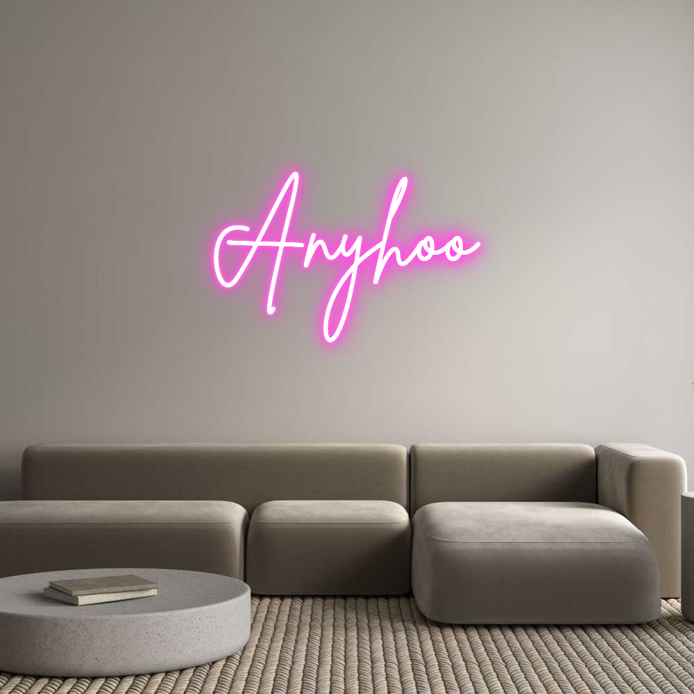 Custom Neon Sign Online Editor Anyhoo