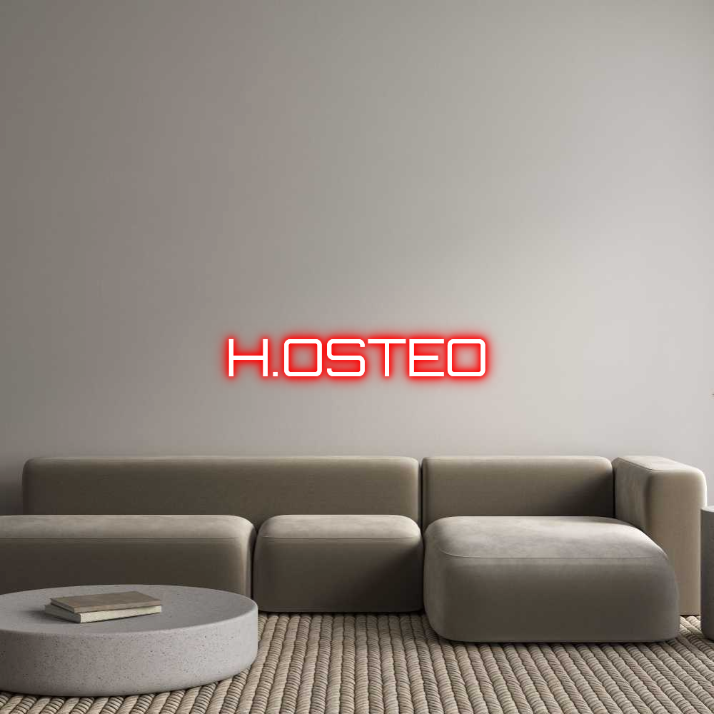 Custom Neon Sign Online Editor H.OSTEO