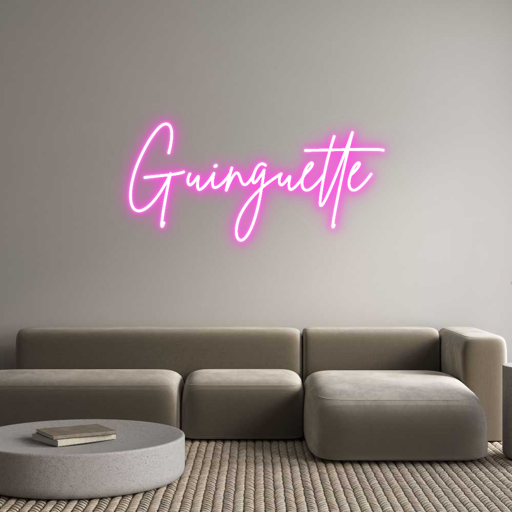 Custom Neon Sign Online Editor Guinguette