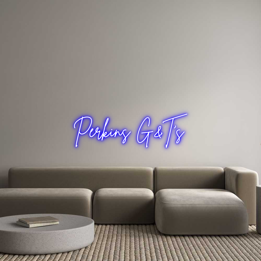 Custom Neon Sign Online Editor Perkins G&T’s...