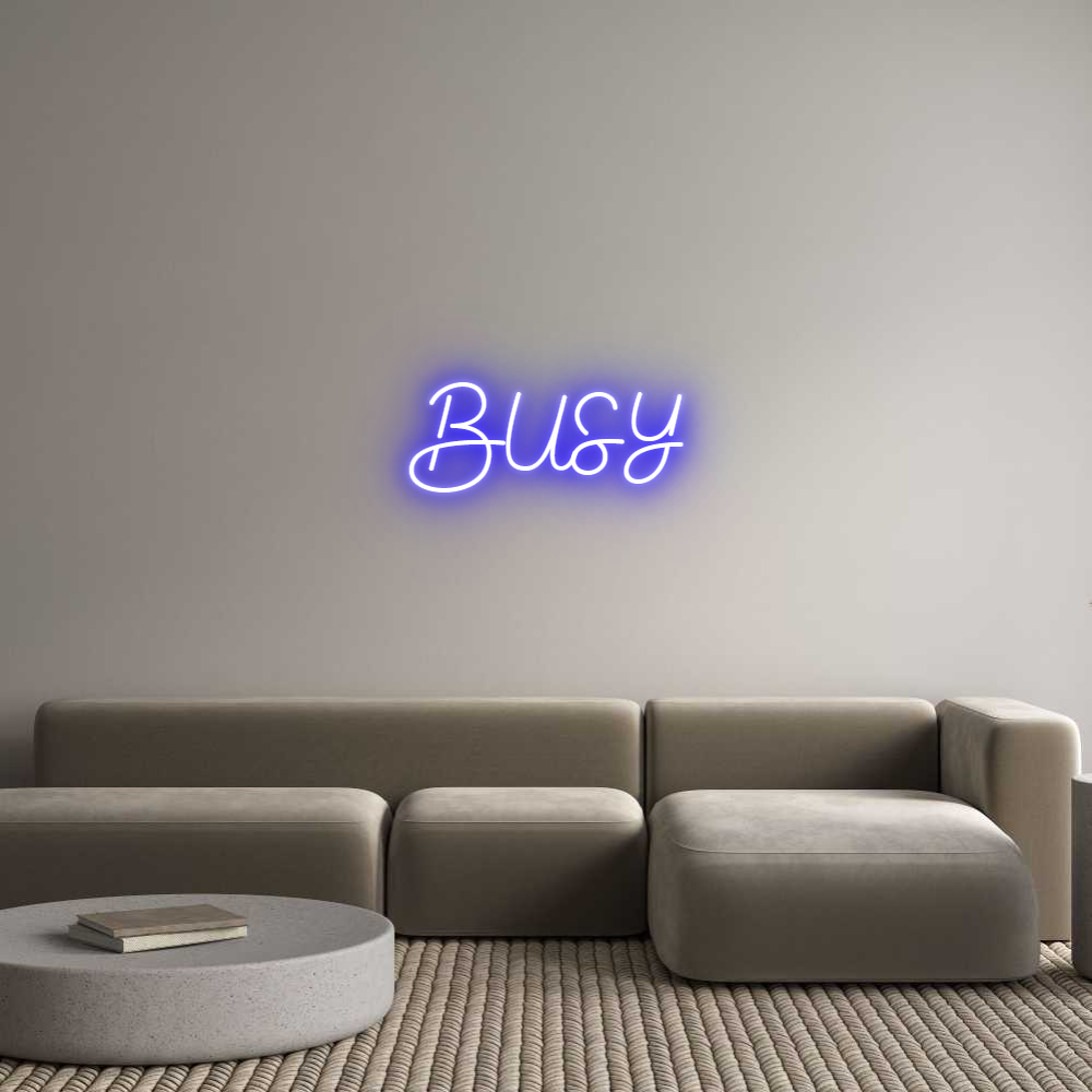 Custom Neon Sign Online Editor BUSY