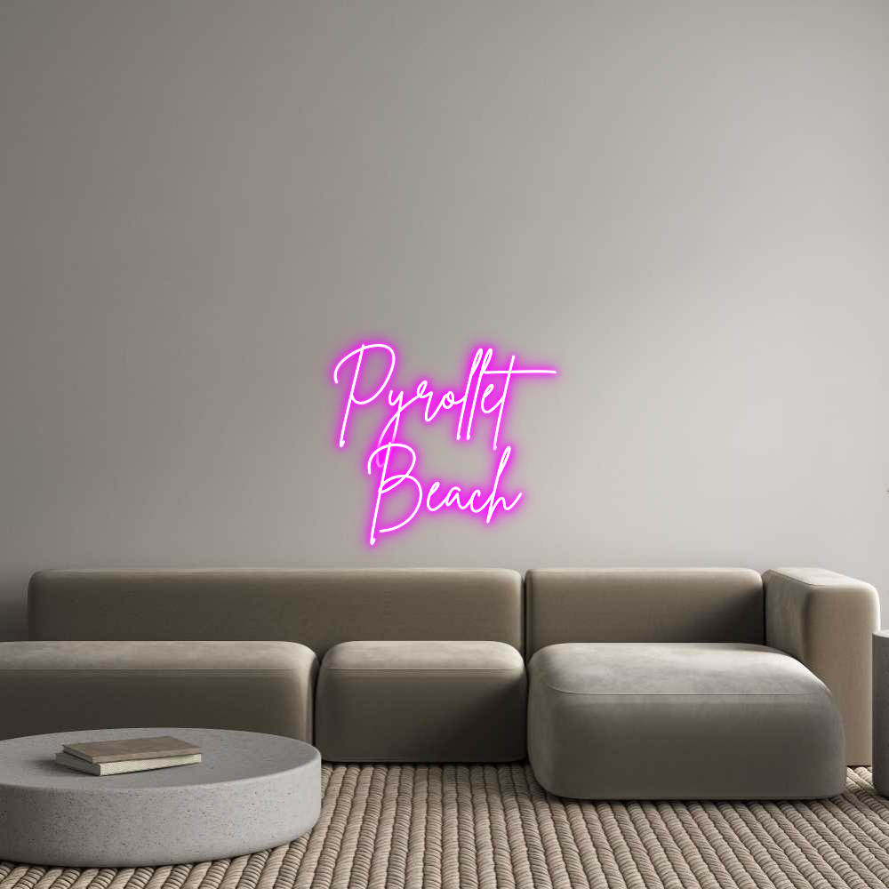 Custom Back Lit Neon Sign Online Editor Pyrollet
Beach