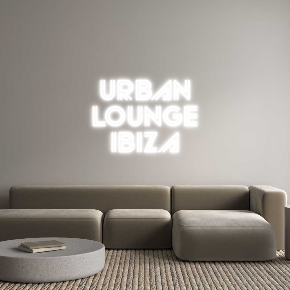 Custom Neon Sign Online Editor URBAN
LOUNGE...