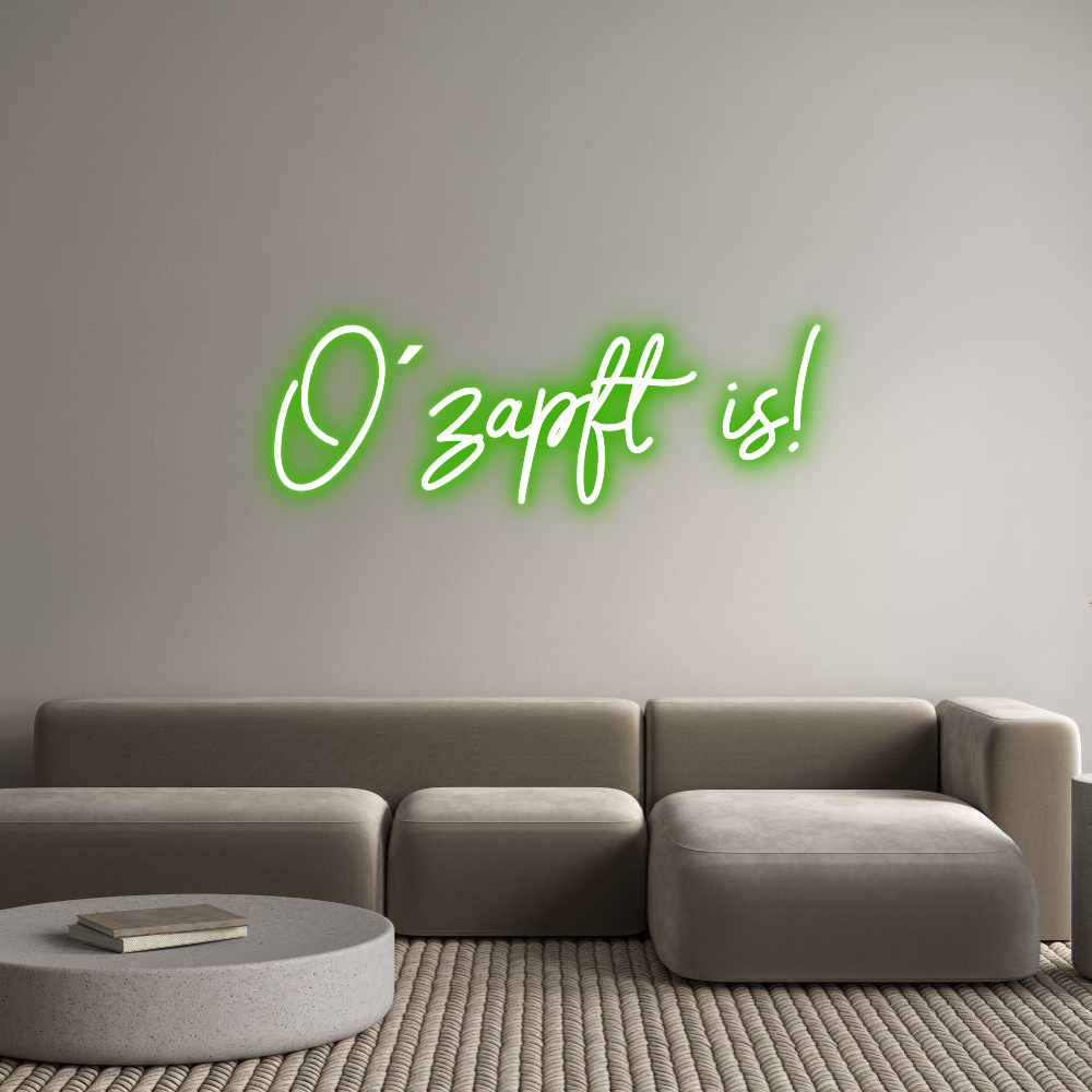Custom Neon Sign Online Editor O´zapft is!