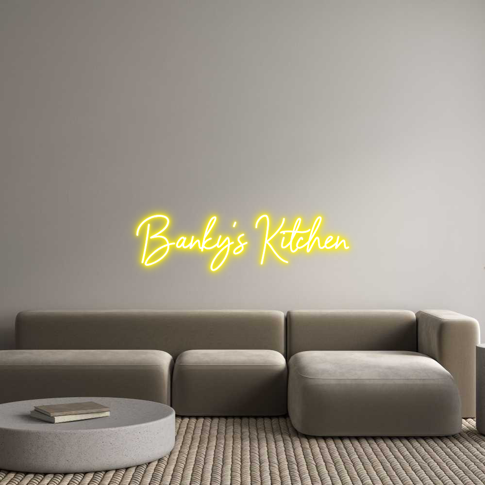 Custom Neon Sign Online Editor Banky’s Kitch...