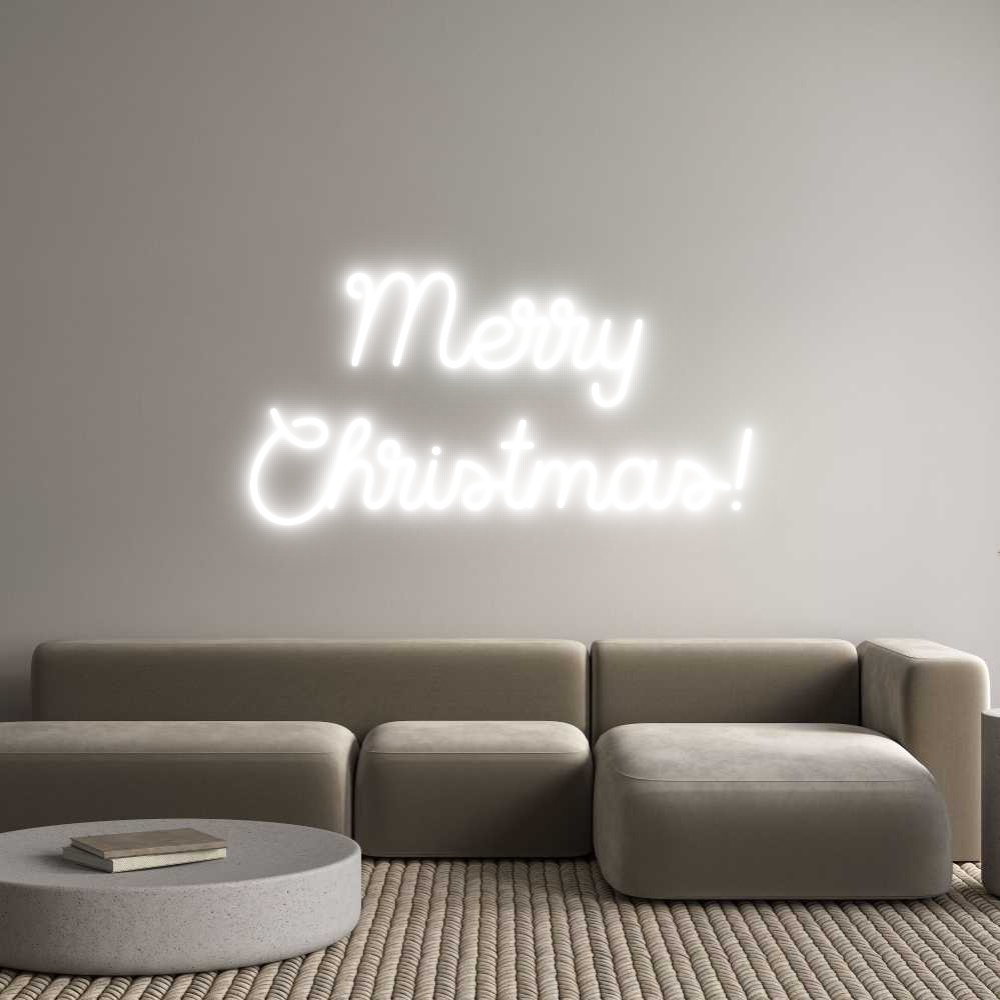 Custom Neon Sign Online Editor Merry
Christ...